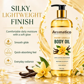 Aromatico applied on arm demonstrating smooth finish and instant softness