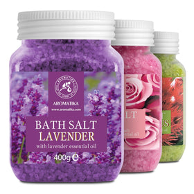AROMATIKA front packaging trio set showing three jars and calming presentation