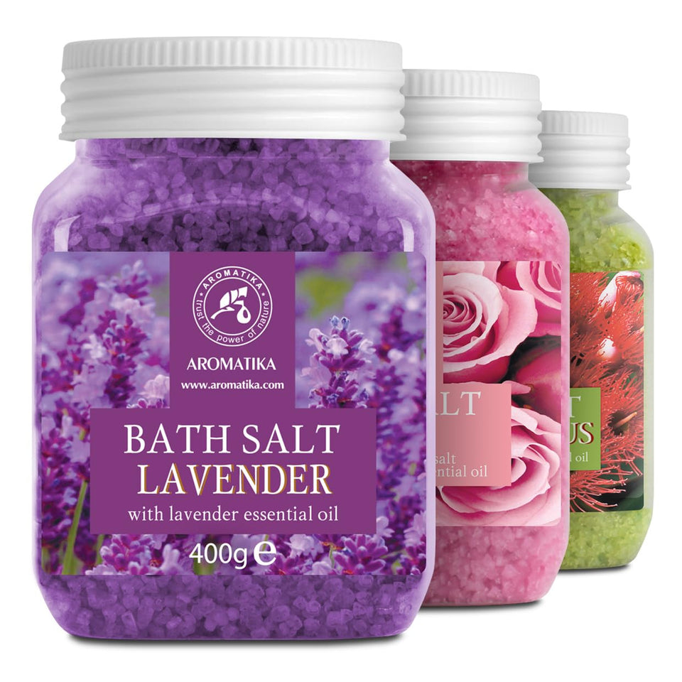 AROMATIKA front packaging trio set showing three jars and calming presentation