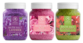AROMATIKA lavender salt granules close-up showing texture and calming scent