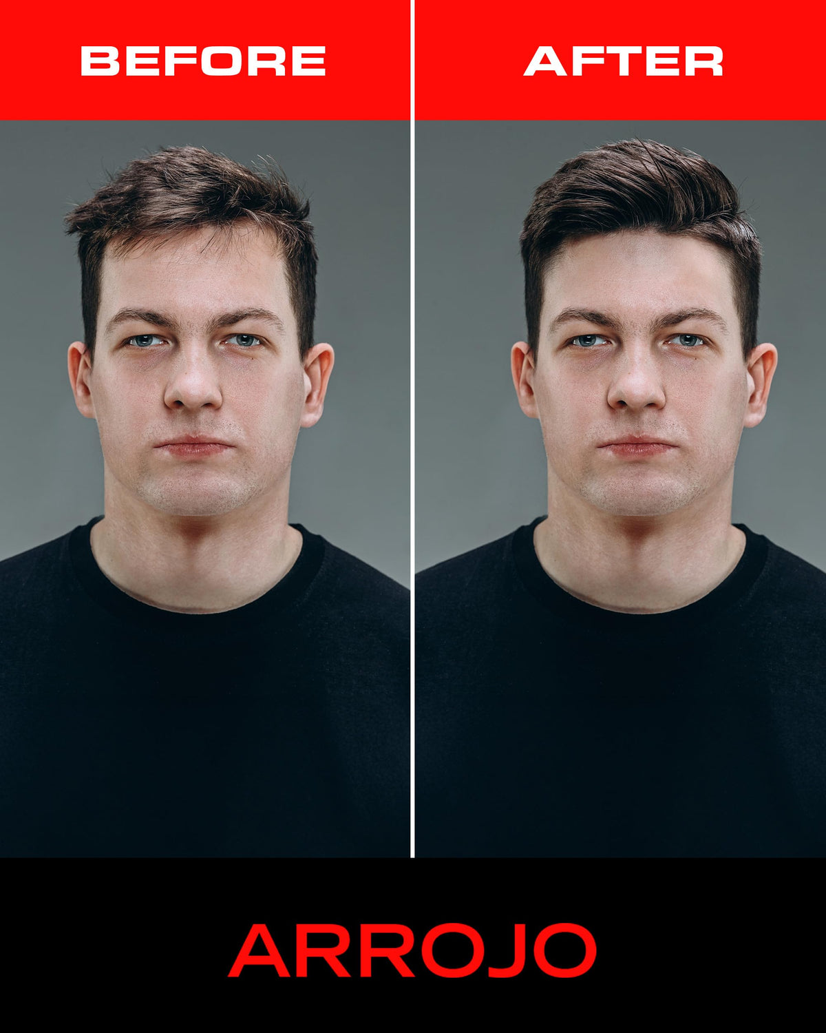 ARROJO size comparison emphasizing 1.7 oz portability benefit