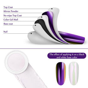 Artdone being applied to a cured nail showing buffing technique for mirror finish benefit