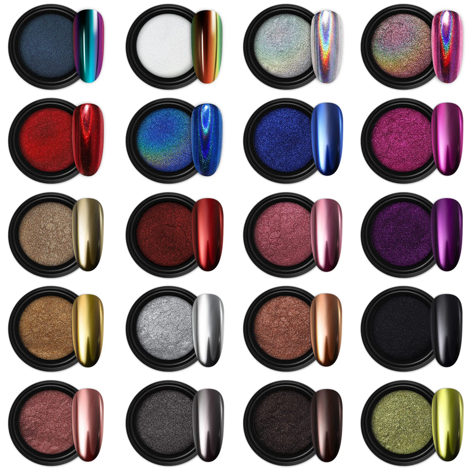 Artdone front packaging showing all 20 pigment jars for variety