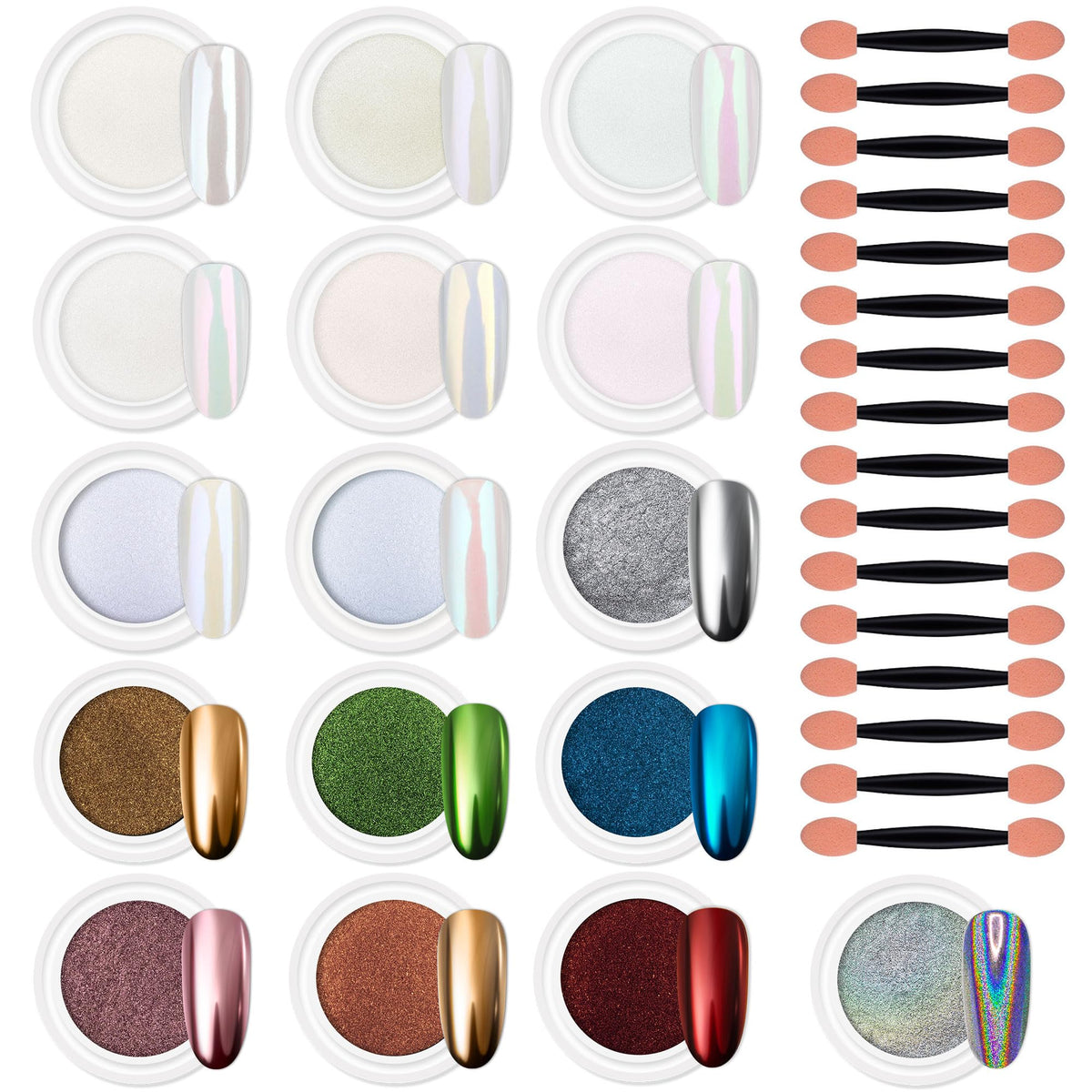 Artdone jars front packaging showing full 16-color kit and organized display benefit versatility