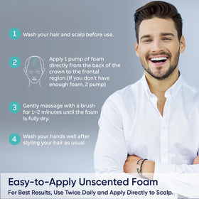 Artimore ingredients label highlighting minoxidil, biotin, castor oil benefits