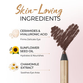 Side profile of Artisan L'uxe built-in smudger demonstrating easy blending benefit