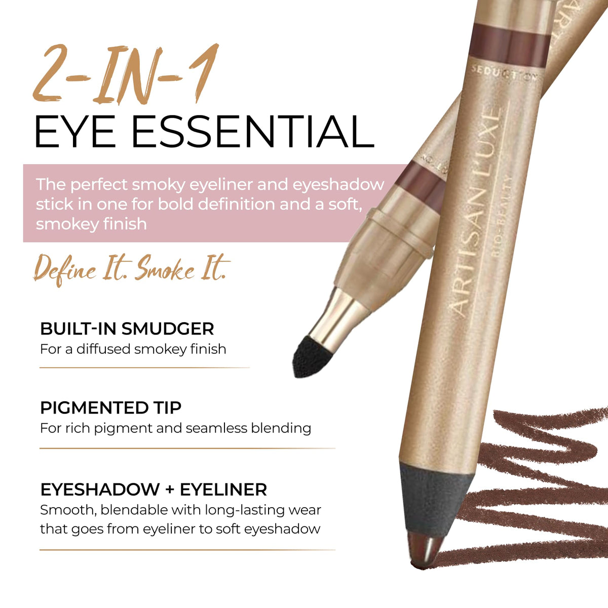 Close-up of Artisan L'uxe domed tip texture showing smooth glide benefit