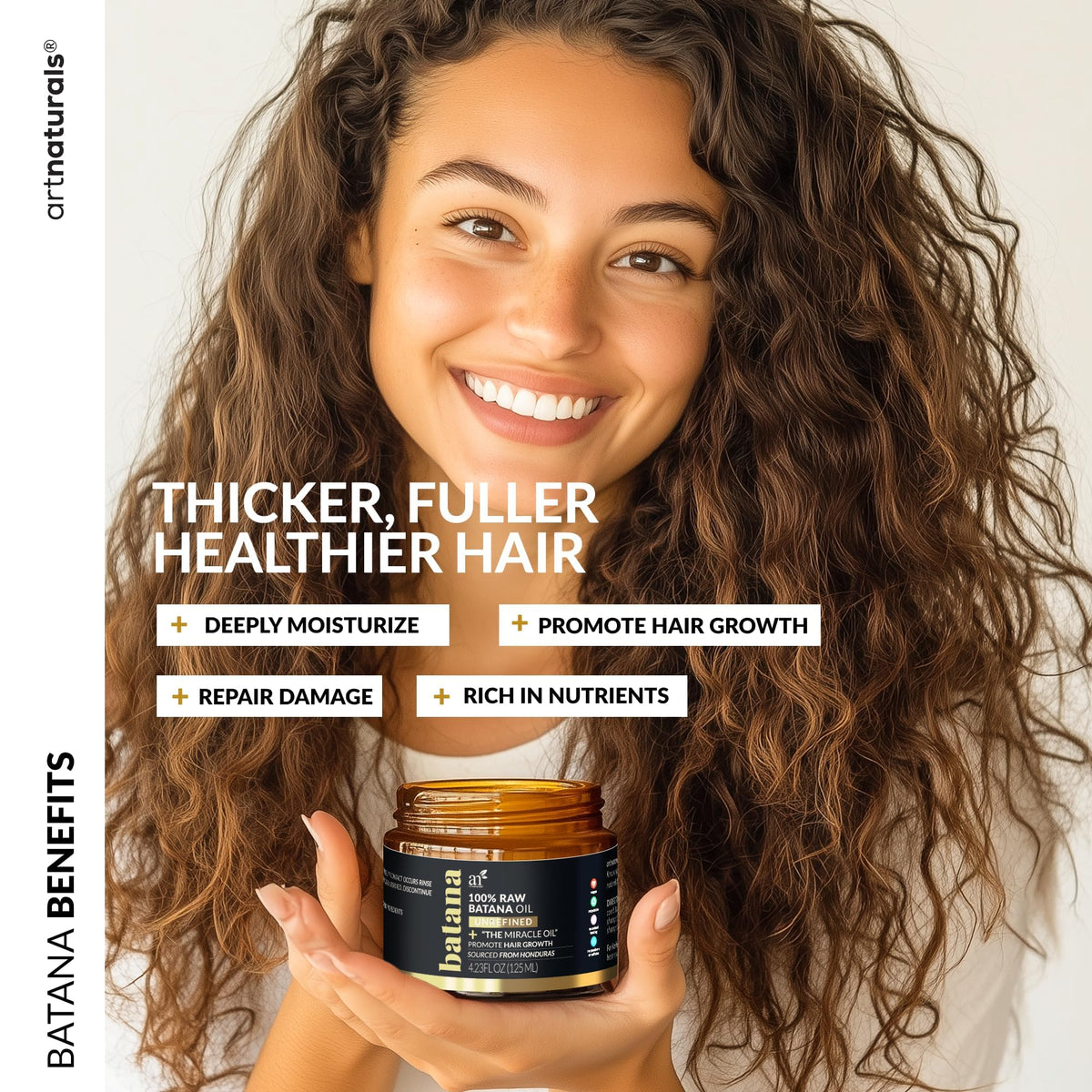 Artnaturals Batana paste close-up displaying creamy texture for deep hydration