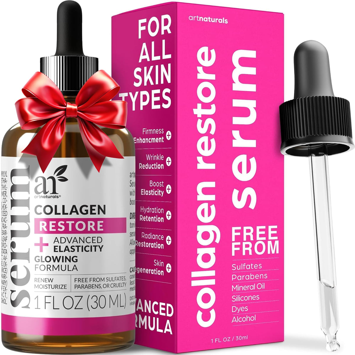 Artnaturals front packaging showing bottle and label for clean storage benefit