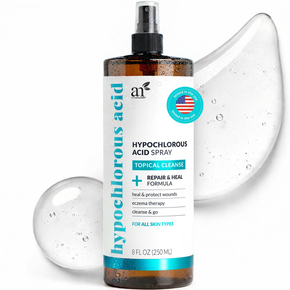 Artnaturals front bottle showing label and 8 fl oz size benefits
