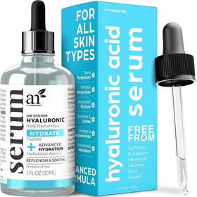 ArtNaturals front bottle shot highlighting sleek packaging and clear hydration benefits