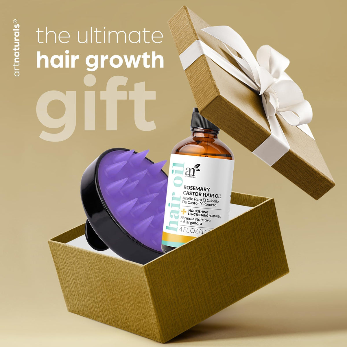 ArtNaturals bottle on bathroom shelf lifestyle shot suggesting daily routine benefit