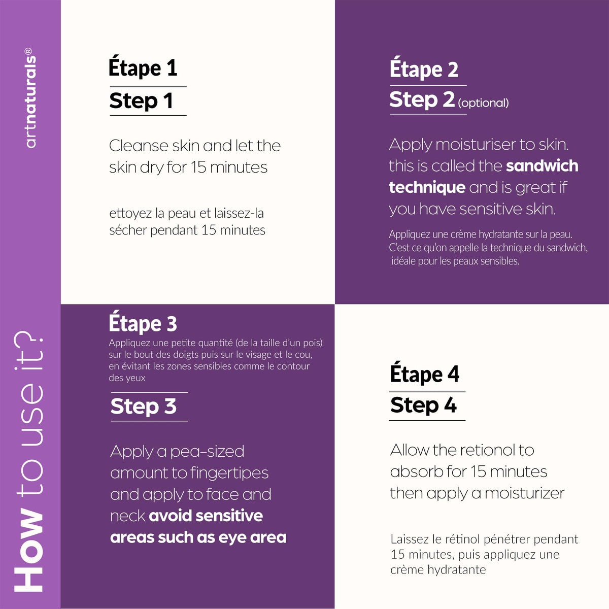 ArtNaturals retail box detail emphasizing clean, vegan and cruelty-free claims