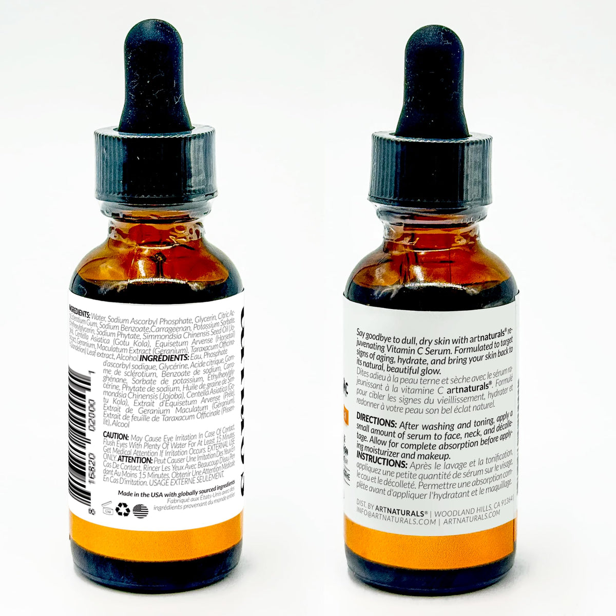 Artnaturals pipette dispensing a drop highlighting precise application benefit