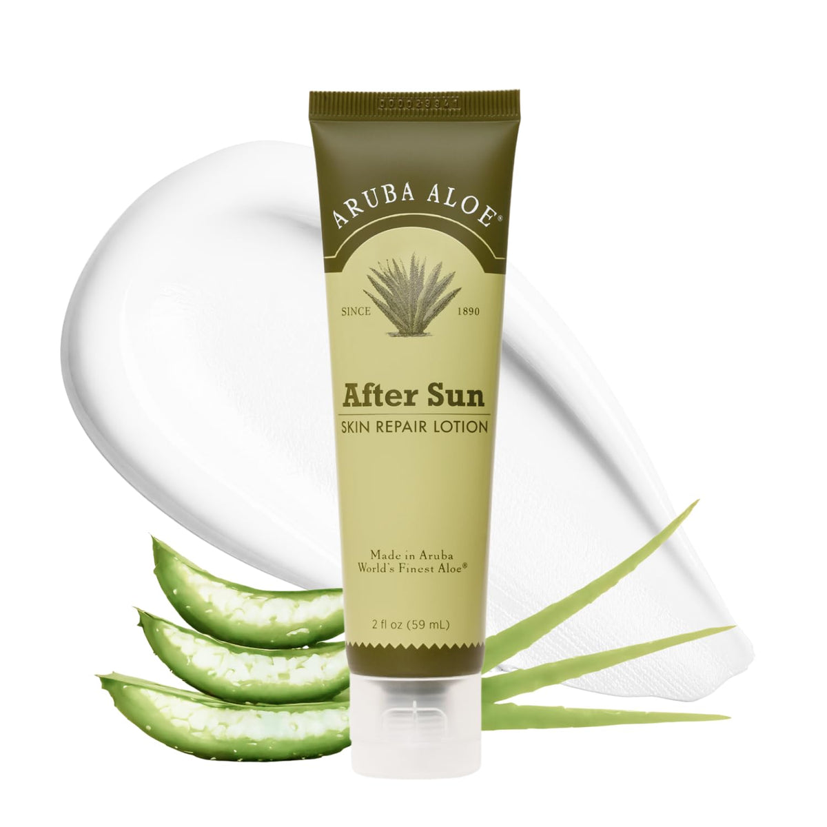 ARUBA ALOE front tube view showing product and branding for quick identification and trust
