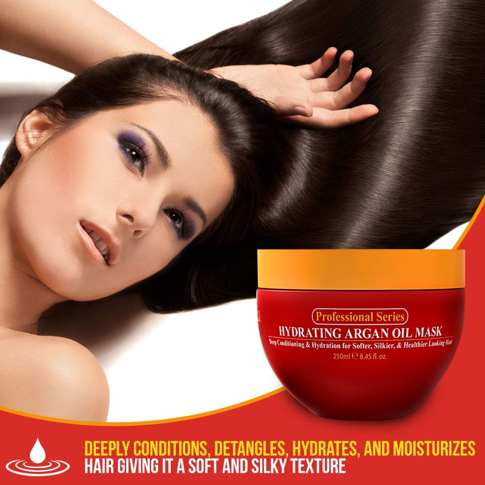 Arvazallia being applied to wet hair for deep conditioning benefit