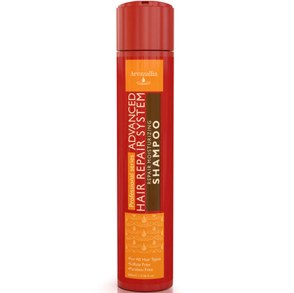Arvazallia front bottle showing label and benefits for restorative cleansing