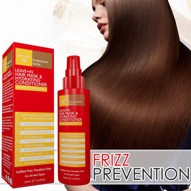 Arvazallia hair before and after illustrating reduced frizz and improved shine