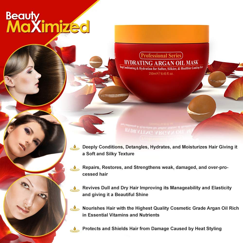 Arvazallia ingredient label with argan visuals highlighting nourishment