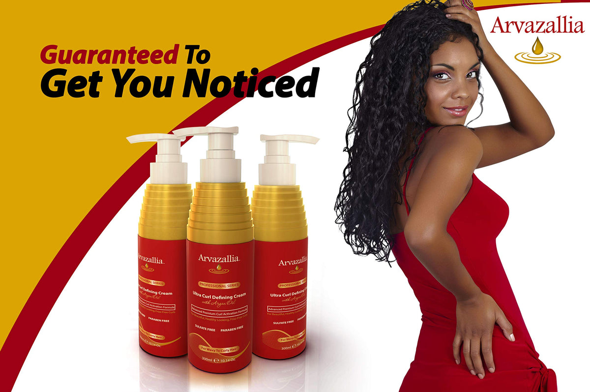Arvazallia product label detail highlighting argan oil and vitamin E benefits