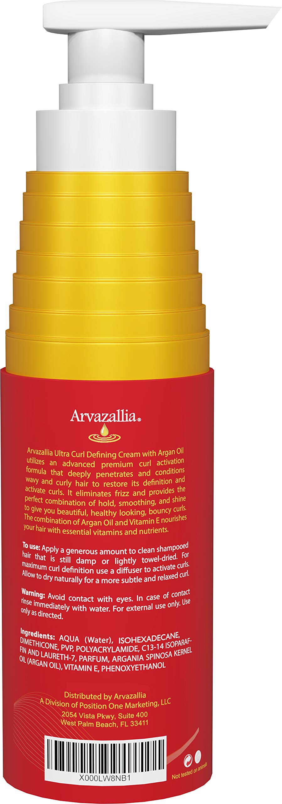 Lifestyle shot of Arvazallia on bathroom shelf conveying salon-quality styling at home