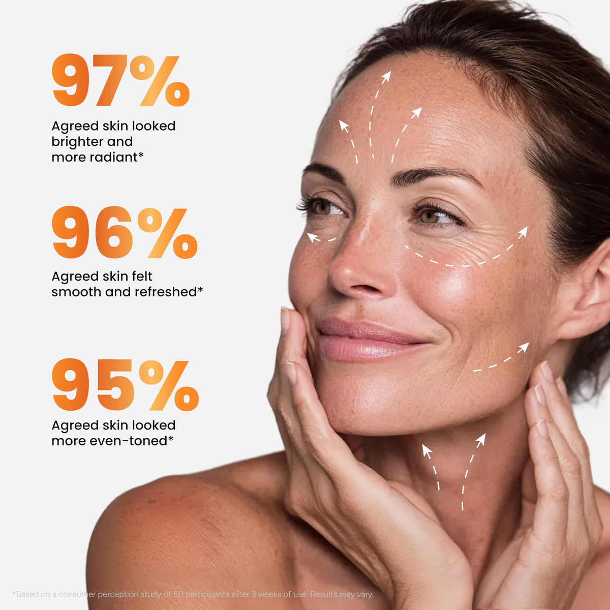 Arvesa cream on hand close-up demonstrating quick absorption and non-greasy finish