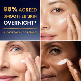 Arvesa night cream open jar top view revealing creamy consistency and rich hydration