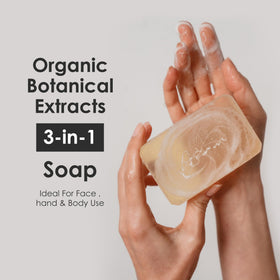 ARWIN glycerin soap label ingredients panel displays hyaluronic and niacinamide