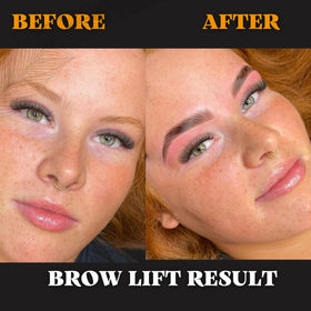 ARYANA NEW YORK before and after brows demonstrating fuller look benefit