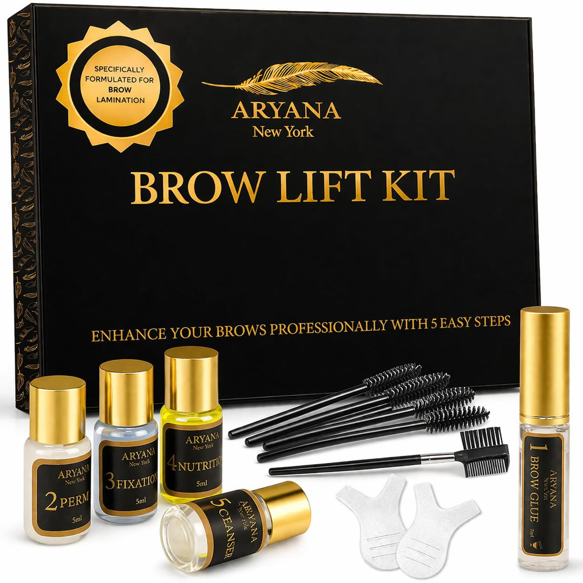ARYANA NEW YORK front packaging showing kit and branding for easy selection