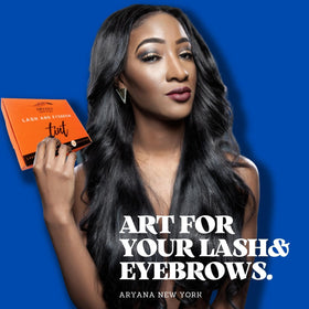 ARYANA NEW YORK lash guard in use protecting skin during application for cleaner results