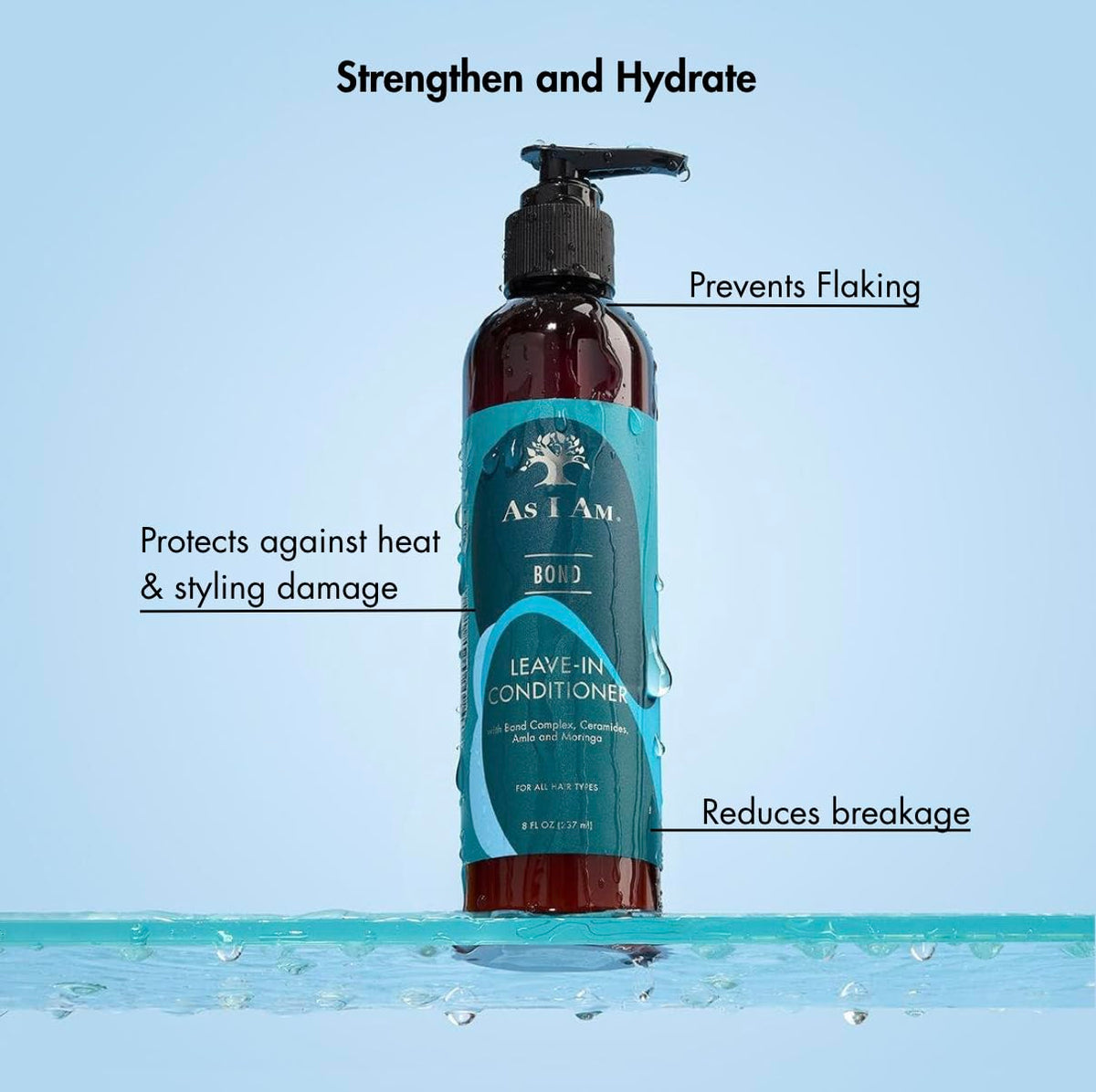As I Am applying leave-in to damp hair to detangle and hydrate