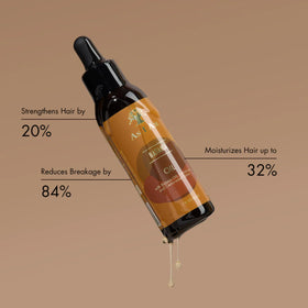 As I Am Batana Oil on hair ends close-up showing strengthened, shinier finish