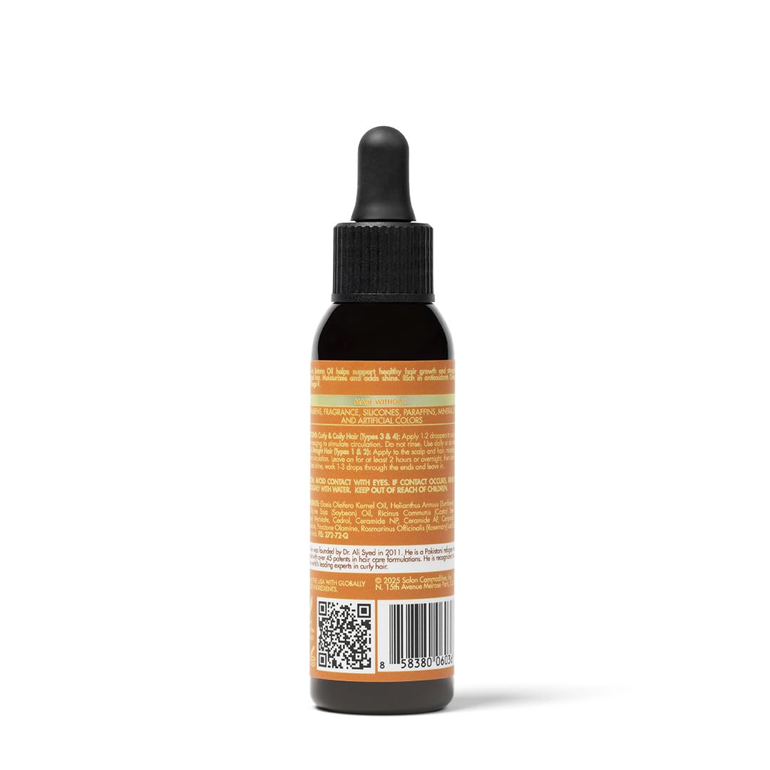 As I Am Batana Oil pour and texture highlighting lightweight absorbency benefit