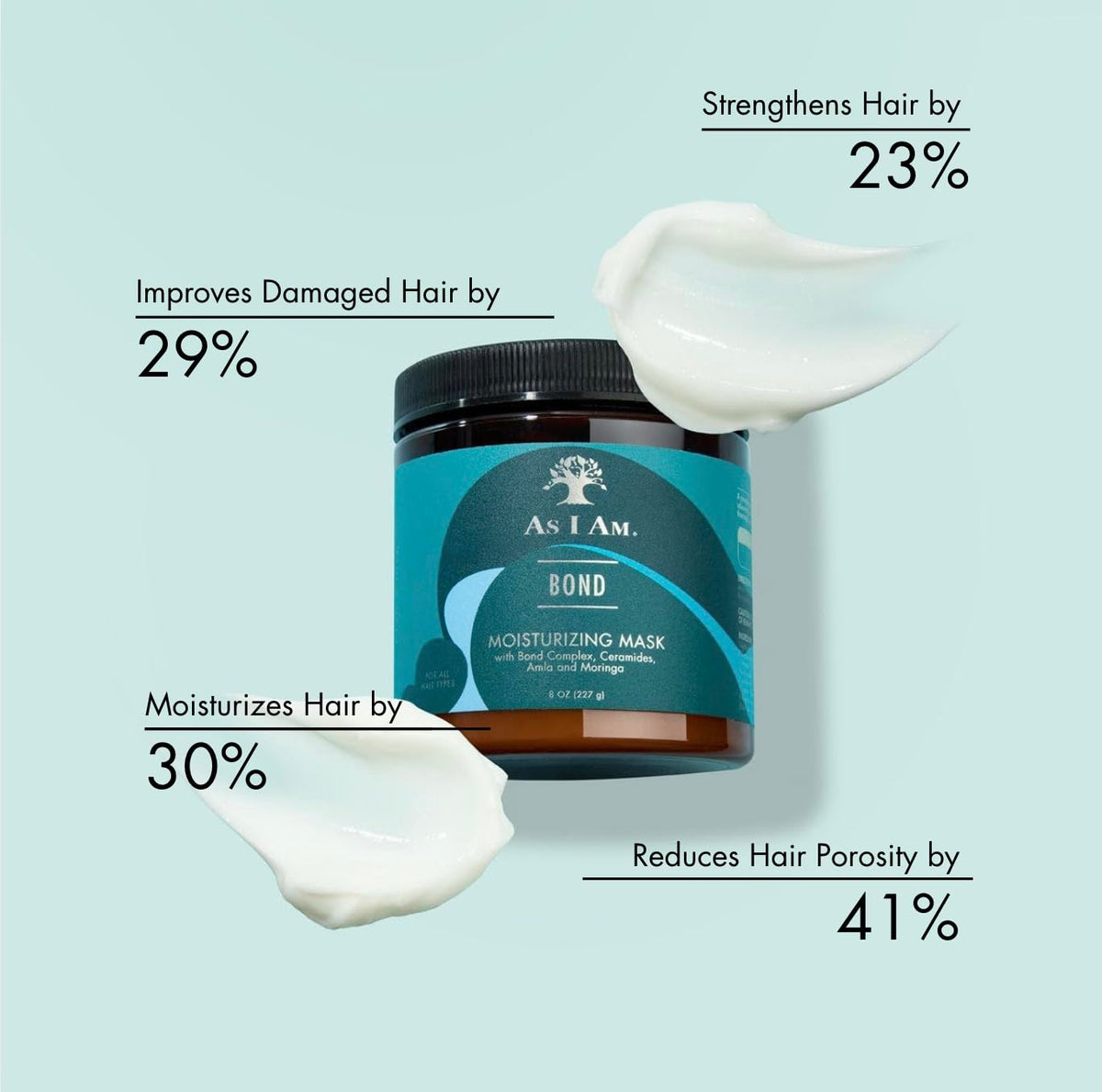 As I Am creamy mask texture close-up highlighting rich moisture