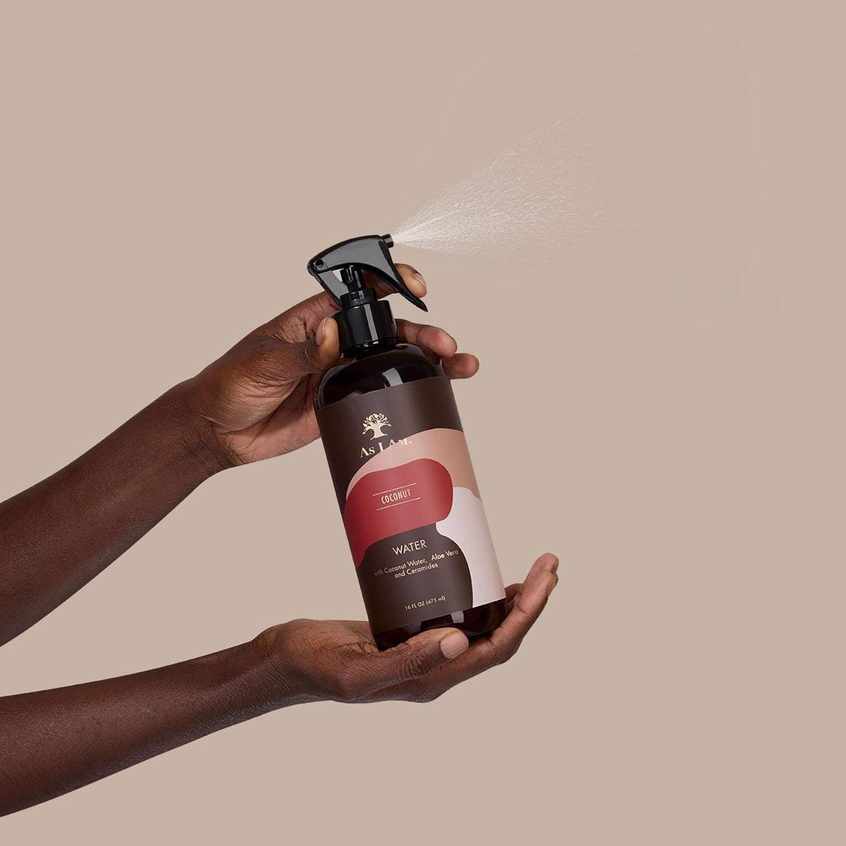 As I Am front packaging showing bottle and branding for hydration benefit