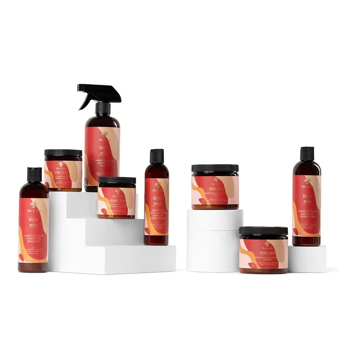 As I Am product in hair during styling for defined frizz control