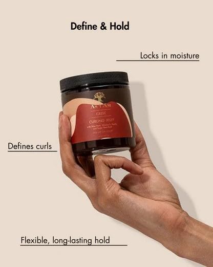 As I Am jar in hand for size comparison showing portable 8 ounce benefit