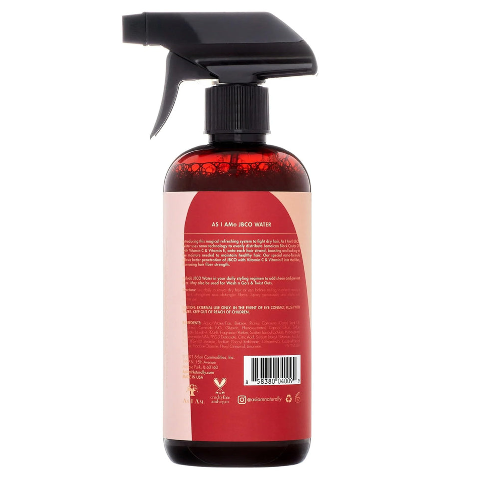 As I Am front bottle showing label and hydrating benefits