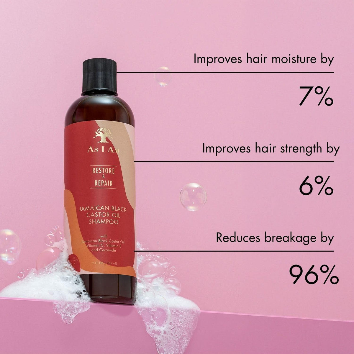 As I Am jamaican black castor oil drop close-up highlighting nourishment