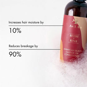 As I Am ingredient label highlighting JBCO, ceramide and vitamins blend