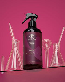 As I Am bottle on bathroom shelf conveying daily routine convenience