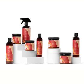 As I Am shampoo pouring into hand for easy application and control