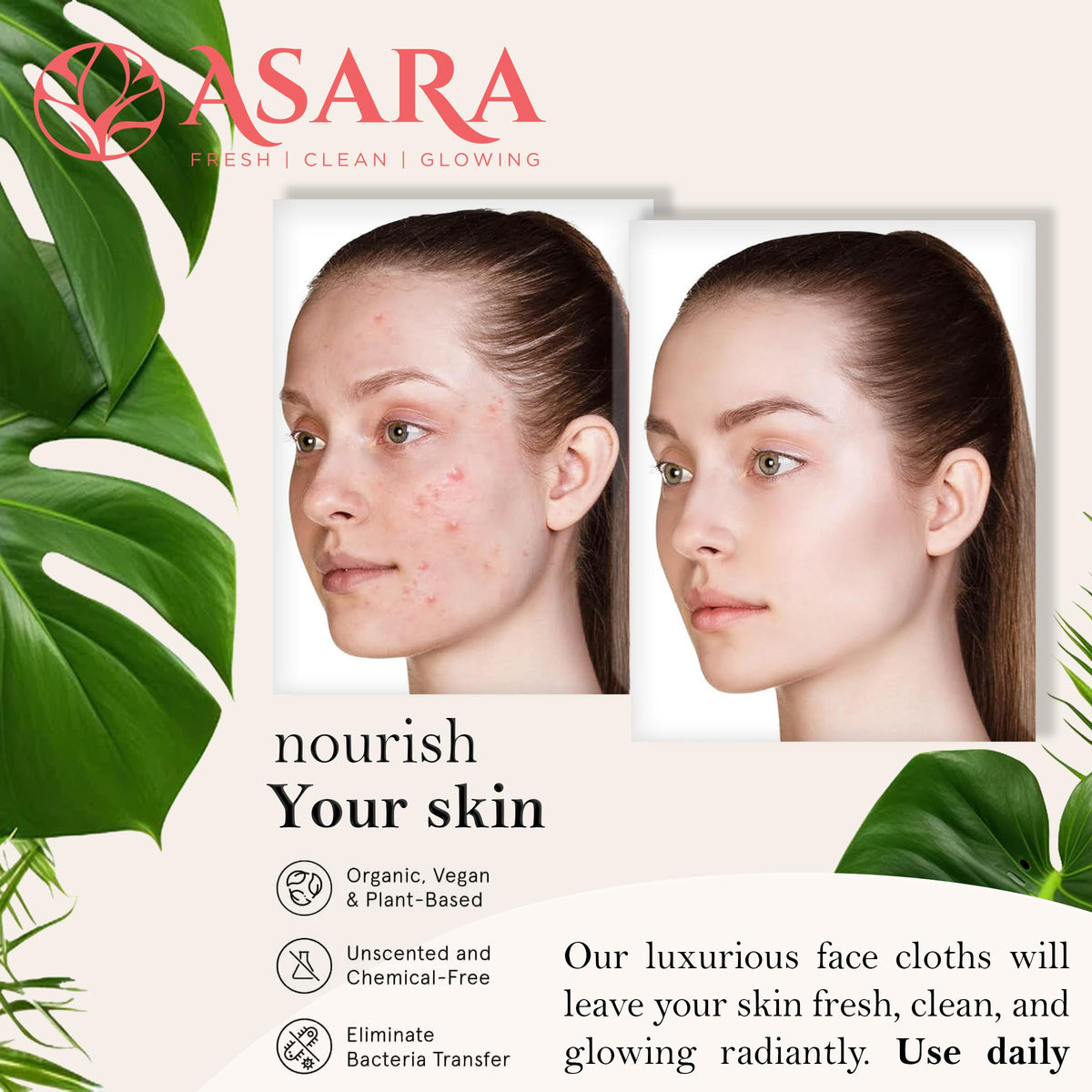 ASARA NEW YORK single travel sachet in a purse for quick refreshes away from home