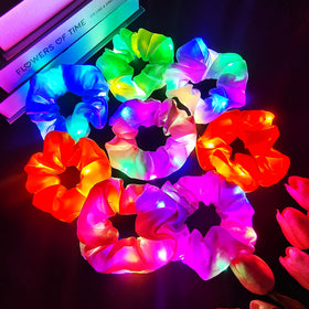 asawira front packaging view showing eight glow scrunchies and colorful appeal