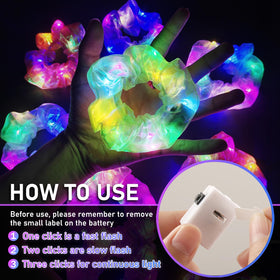 Asawira scrunchie styled as wrist bracelet showing wearable glow and party-ready look