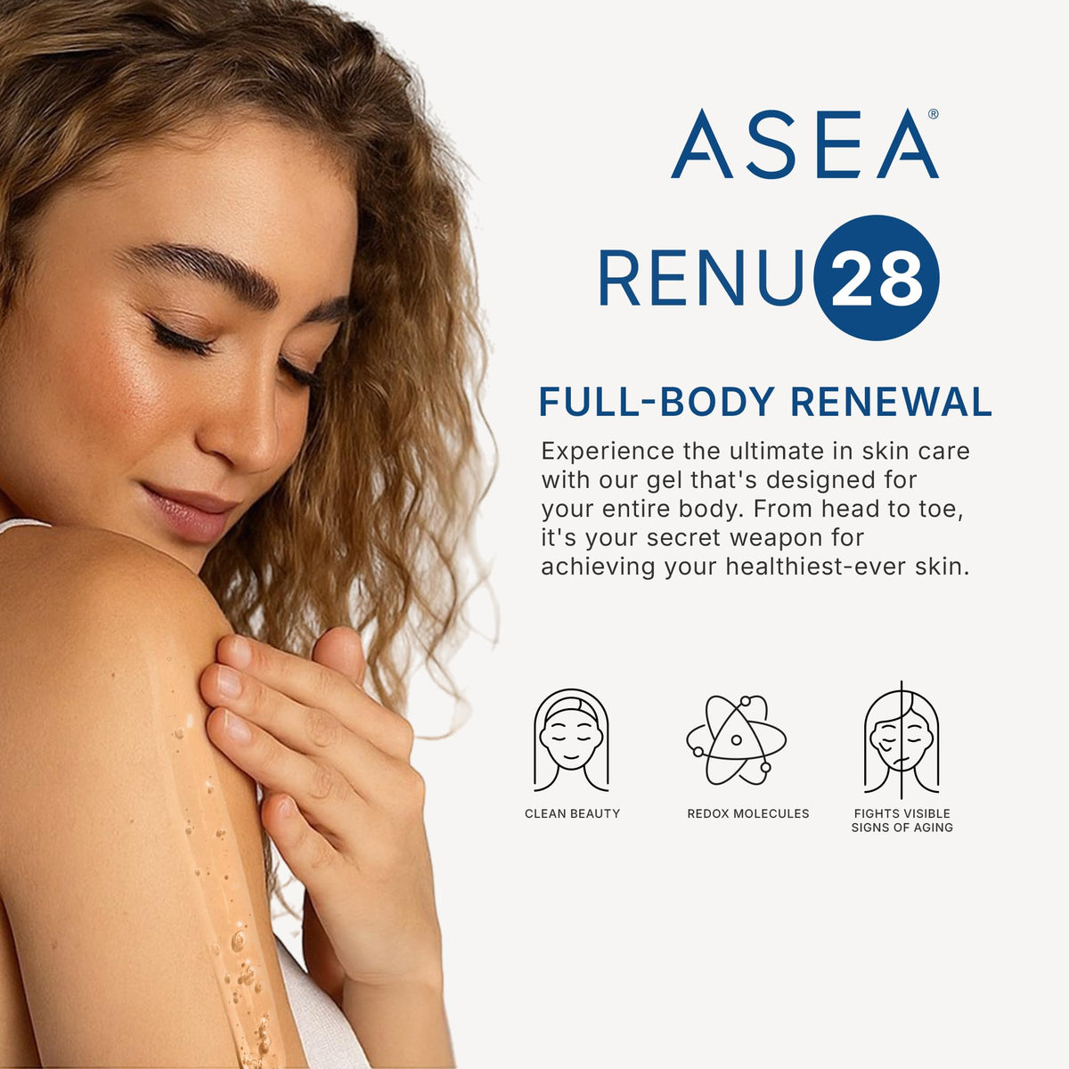 ASEA RENU28 held in hand to show true scale and travel-friendly convenience
