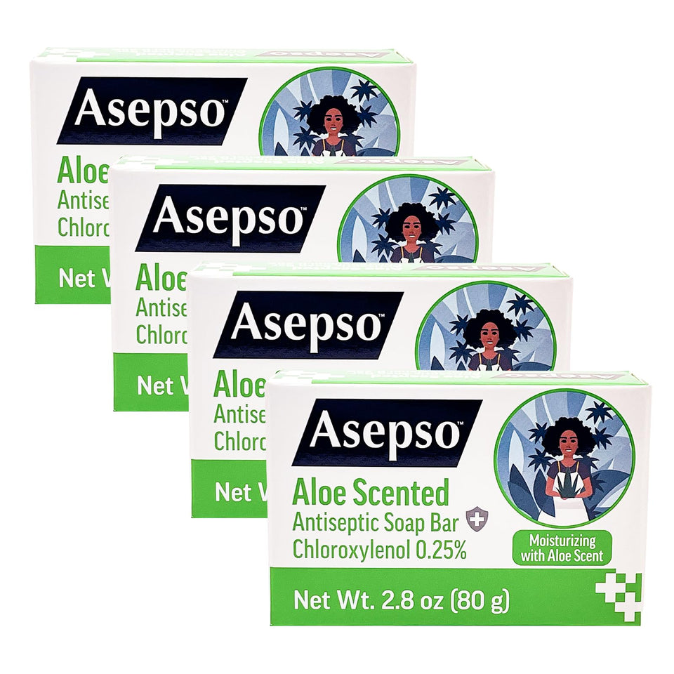 Asepso front packaging Aloe Vera showing pack and scent benefit