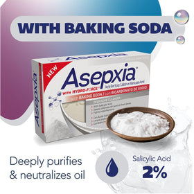 Asepxia close-up texture of soap showing gentle exfoliating grains