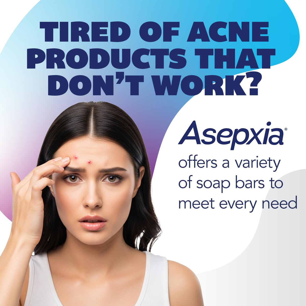 Asepxia charcoal bar front view highlighting pore-targeting benefit for clearer skin